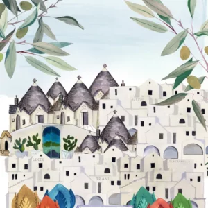 CANOVACCIO DA CUCINA IN PURO LINO NAPKING PUGLIA 55 X 75 CM