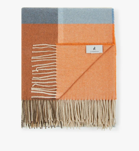 PLAID IN PURO CASHMERE 130 X 180 EVEREST CHECK LANEROSSI - immagine 1