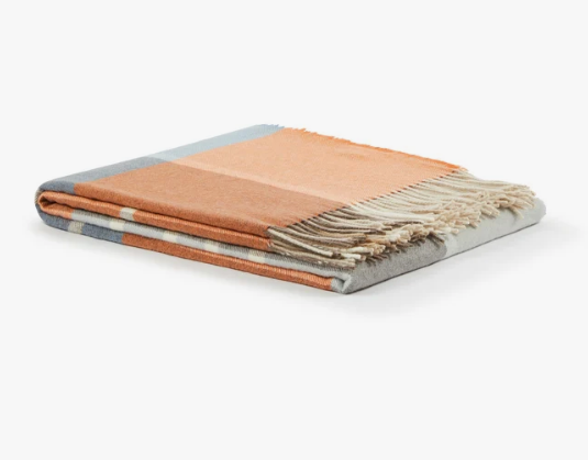 PLAID IN PURO CASHMERE 130 X 180 EVEREST CHECK LANEROSSI - immagine 2